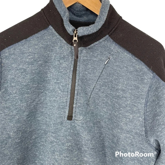 Mens Ex Officio blue pullover fleece better sweater Medium. - Picture 2 of 6